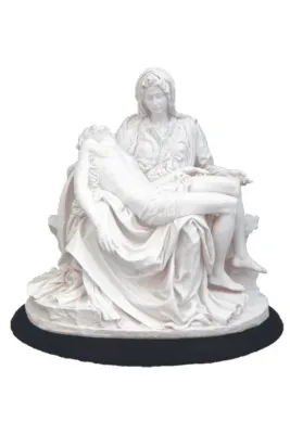 5.75" Pieta White Statue