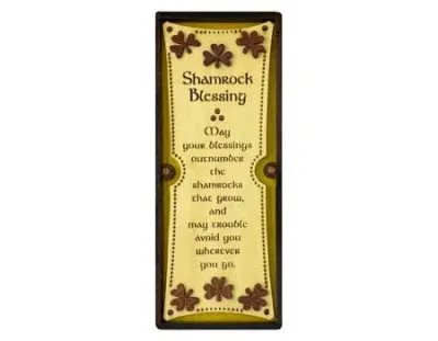 Shamrock Blessing Wall Hanging Plaque