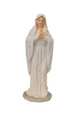 8" Praying Virgin Color Statue