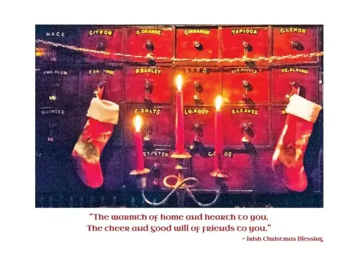 Irish Boxed Christmas Cards - Candles/Spice Boxes