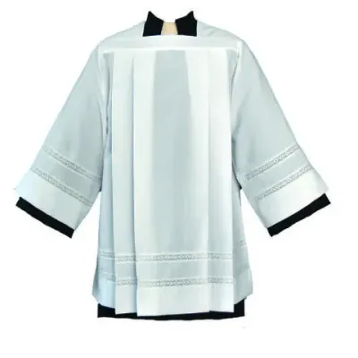 Priest Surplice, Lace Bands, Size Medium, Style #4771- Disc.