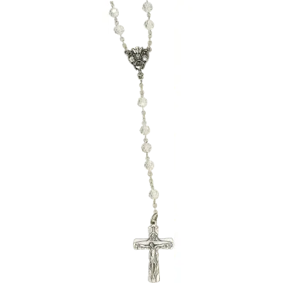 OCIA Rosary Clear Crystal