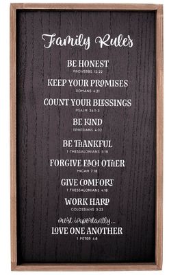 Family Rules Wall Plaque