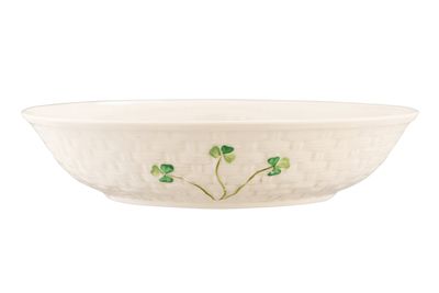 Belleek Shamrock Pasta Bowl