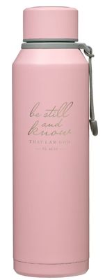 Be Still Pink Stainless Steel Water Bottle