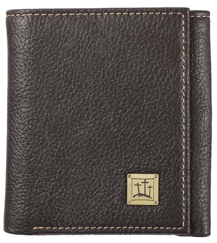 Three Crosses Brown Leather Wallet Three Crosses Brown Leather Wallet