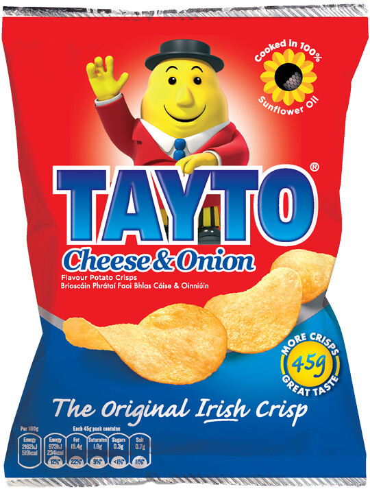 Tayto Cheese &amp; Onion Crisps
