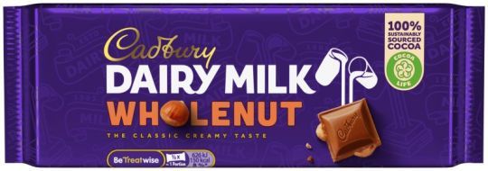 Cadbury Dairy Milk Wholenut Cadbury Dairy Milk Wholenut