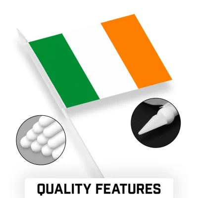 4" x 6" Ireland Stick Flag