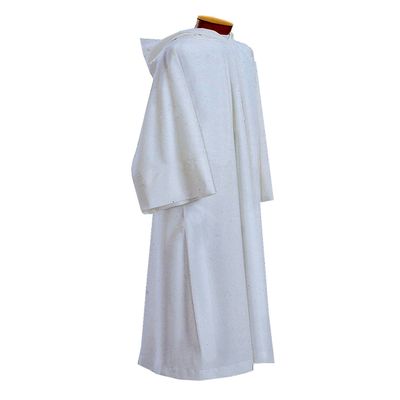 Concelebration Alb with Hood, White, Disc.