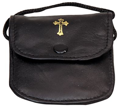 Burse, Leather with Neck Cord Burse, Leather with Neck Cord