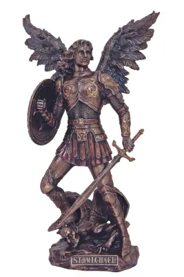 9" Archangel Michael Bronze Statue 9" Archangel Michael Bronze Statue