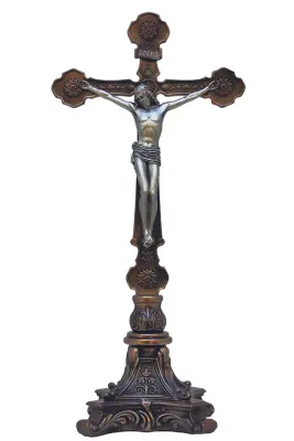 13" Standing Crucifix Bronze 13" Standing Crucifix Bronze