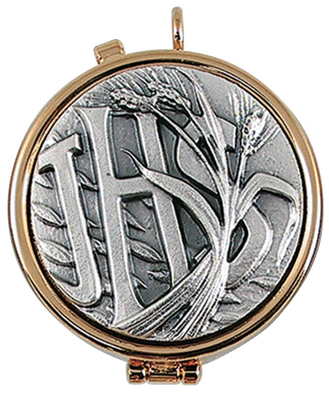 Pyx, 24kt Gold Plated, IHS Emblem Pyx, 24kt Gold Plated, IHS Emblem