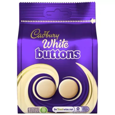 White Chocolate Buttons Pouch White Chocolate Buttons Pouch