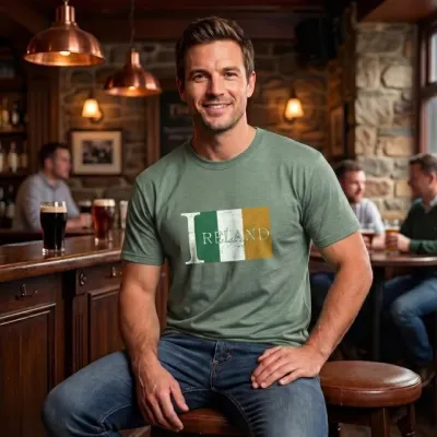 Ireland Flag T-Shirt- Green Ireland Flag T-Shirt- Green