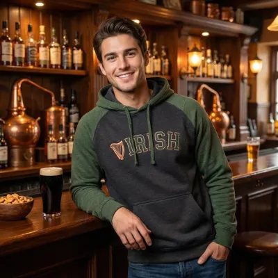 Irish Harp Hooded Sweatshirt Irish Harp Hooded Sweatshirt