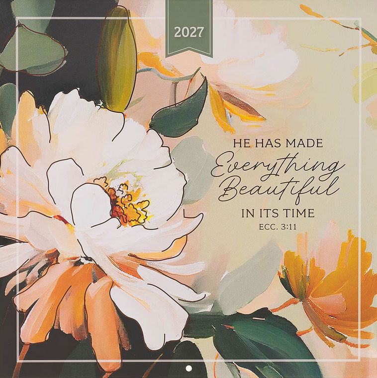 2027 Everything Beautiful Large Wall Calendar - Ecclesiastes 3:11 2027 Everything Beautiful Large Wall Calendar - Ecclesiastes 3:11