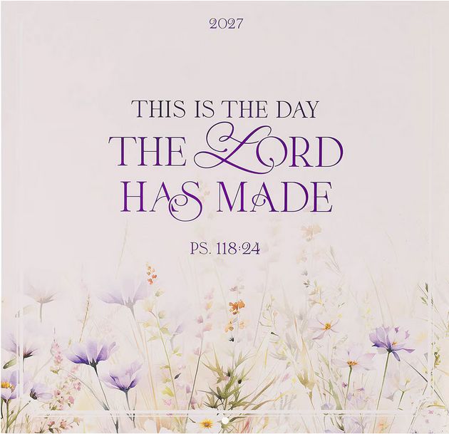 2027 This is The Day Large Wall Calendar - Psalm 118:24