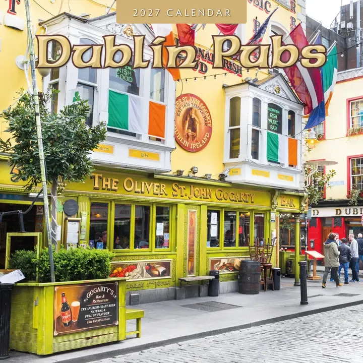 2027 Dublin Pubs Monthly Wall Calendar | 12" X 12" 2027 Dublin Pubs Monthly Wall Calendar | 12" X 12"