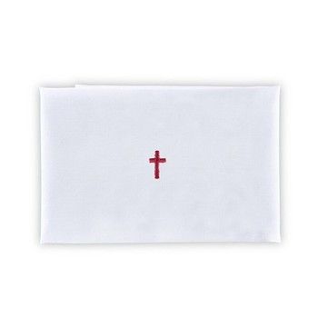 Linen Red Cross Purificator- 80% Linen, 20% Cotton Linen Red Cross Purificator- 80% Linen, 20% Cotton