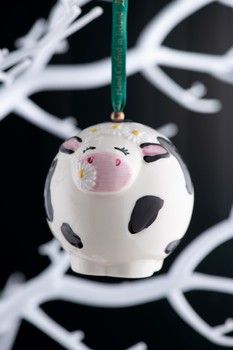 Belleek Daisy The Cow Ornament