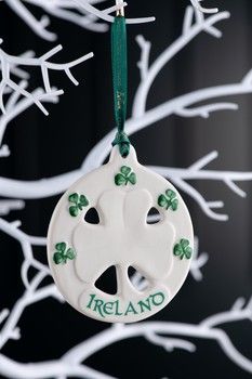 Belleek Ireland Shamrock Ornament