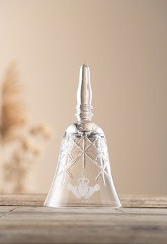 Galway Irish Crystal Claddagh Make Up Bell