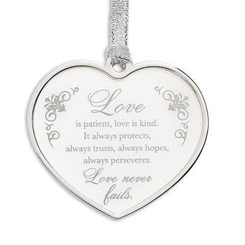 2.5"H Love Is Patient Ornament 2.5"H Love Is Patient Ornament