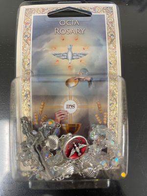 Crystal Bead OCIA Specialty Rosary Boxed