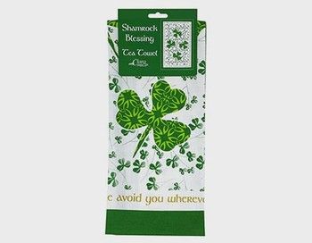Shamrock Blessing Single Tea Towel Shamrock Blessing Single Tea Towel