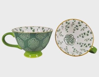 Trellis Shamrock Latte Cup Trellis Shamrock Latte Cup