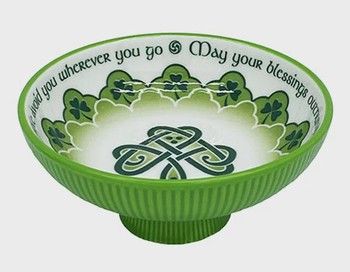 Celtic Snack Dish - Shamrock Blessing