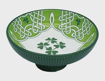 Celtic Snack Dish - Shamrock Celtic Interlacing Celtic Snack Dish - Shamrock Celtic Interlacing