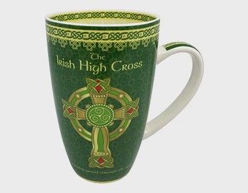 Shamrock Spiral High Cross Mug