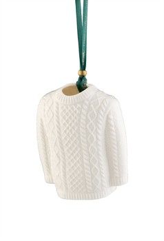 Belleek Classic Aran Jumper Ornament