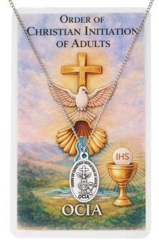 OCIA Medal on a 24" Chain and Prayer Card