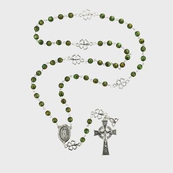 6mm Green Irish Rosary 6mm Green Irish Rosary