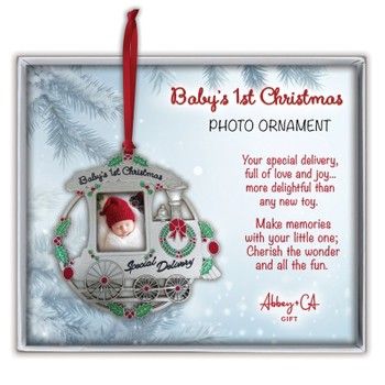 Baby's First Christmas Photo Ornament