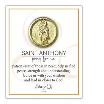 Gold Finish St. Anthony Lapel Pin