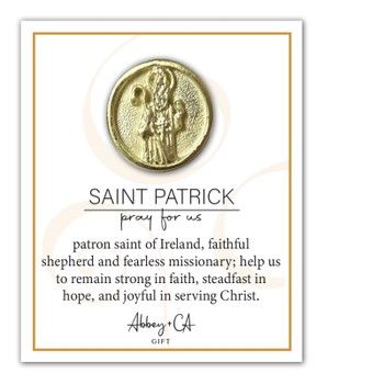 Gold Finish St. Patrick Lapel Pin