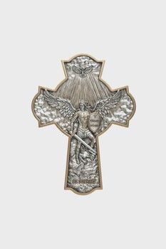 10" St. Michael Crucifixion Plaque