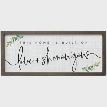 Love + Shenanigans Irish Framed Wall Art