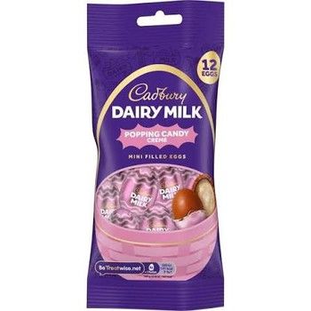 Dairy Milk Popping Candy Mini Filled Eggs Bag Dairy Milk Popping Candy Mini Filled Eggs Bag