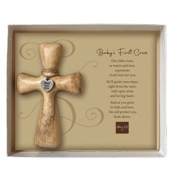 Baby's First Cross Wood Wall Cross
