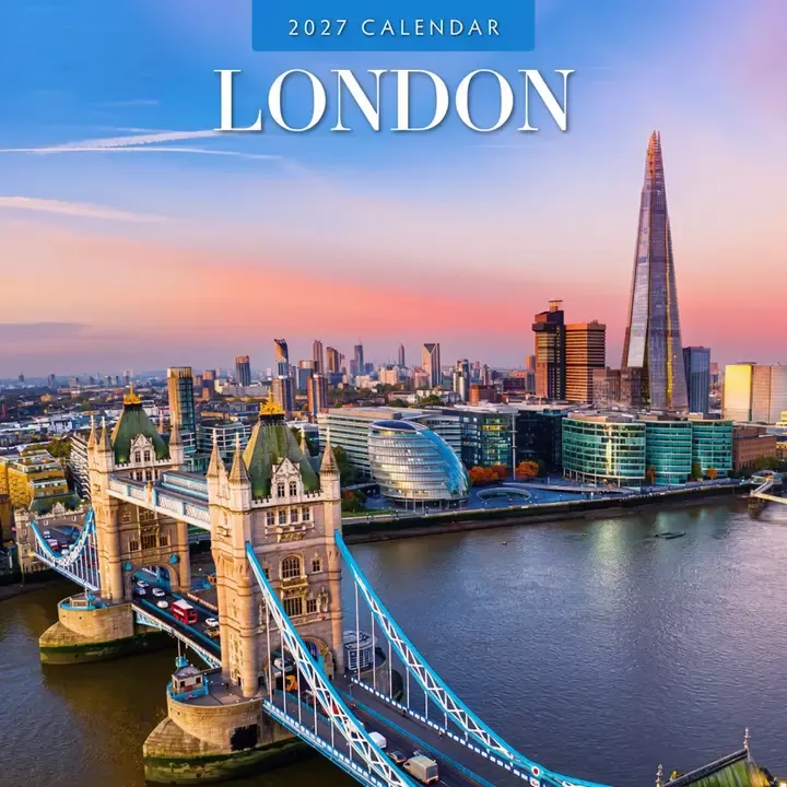 2027 London Monthly Wall Calendar | 12" X 12"