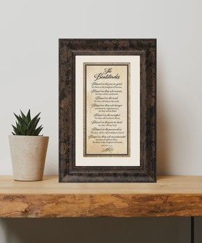 The Beatitudes 8.5x12.5 Framed Art