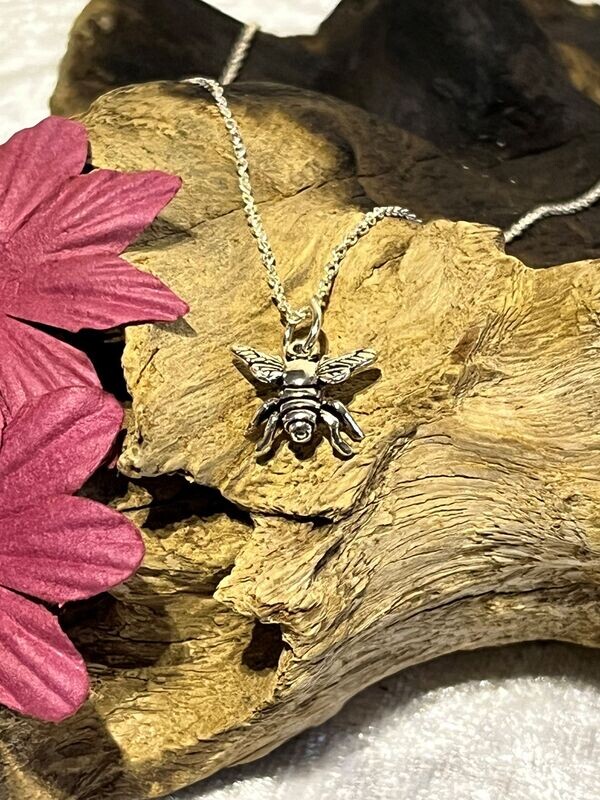 Bee Silver Necklace