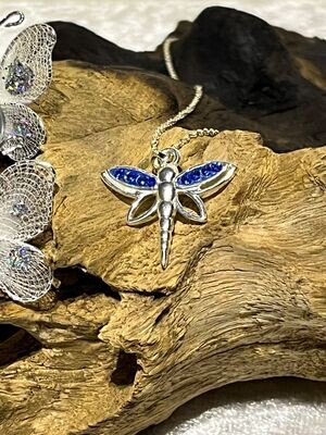 Dragonfly Silver Necklace