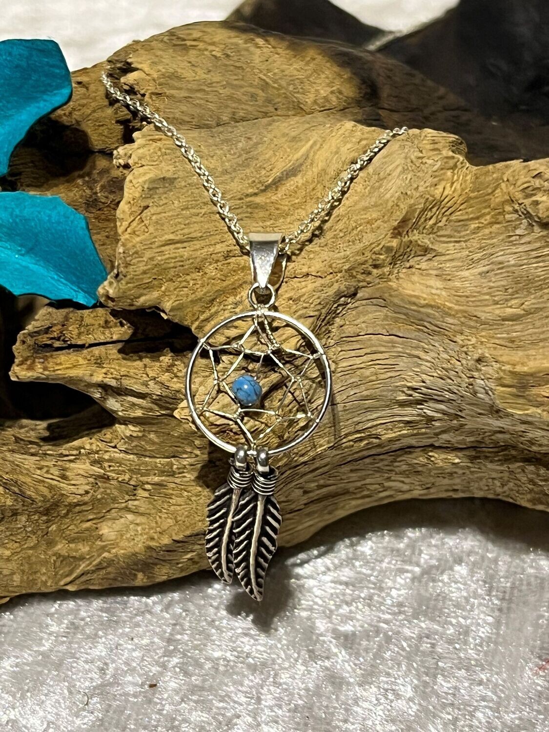 Dream Catcher Silver Necklace